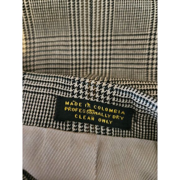 Oscar De La Renta Menswear Wool Plaid Houndstooth Sportcoat Men Size 42R - Picture 14 of 14